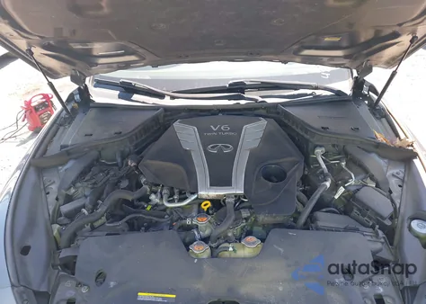 2018 Infiniti Q50 3.0T Red Sport 400 z USA, uszkodzony, nr VIN JN1FV7AR5JM480079